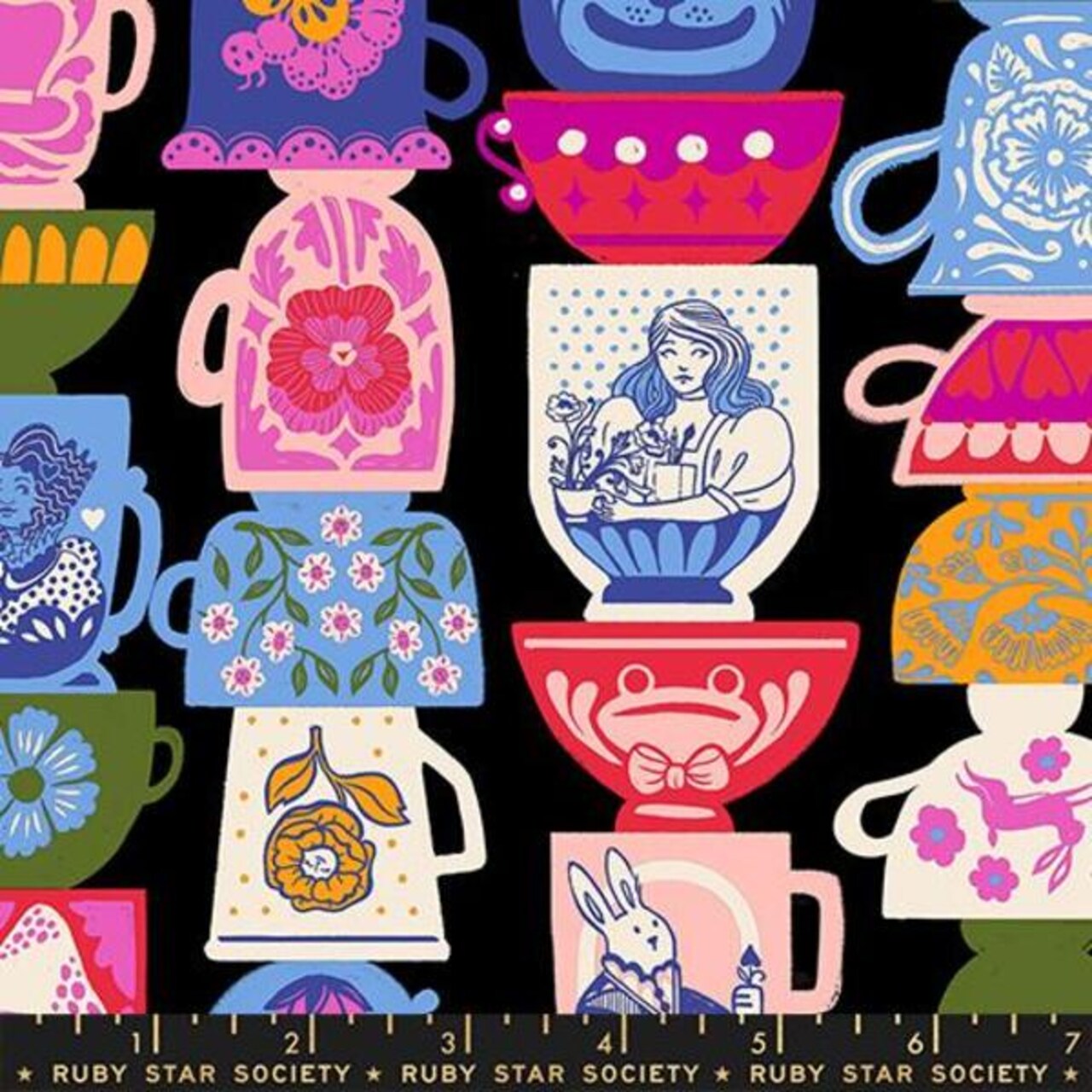Tea Party in Black (rs2122 13) | Hello Alice | Sarah Watts | Ruby Star Society